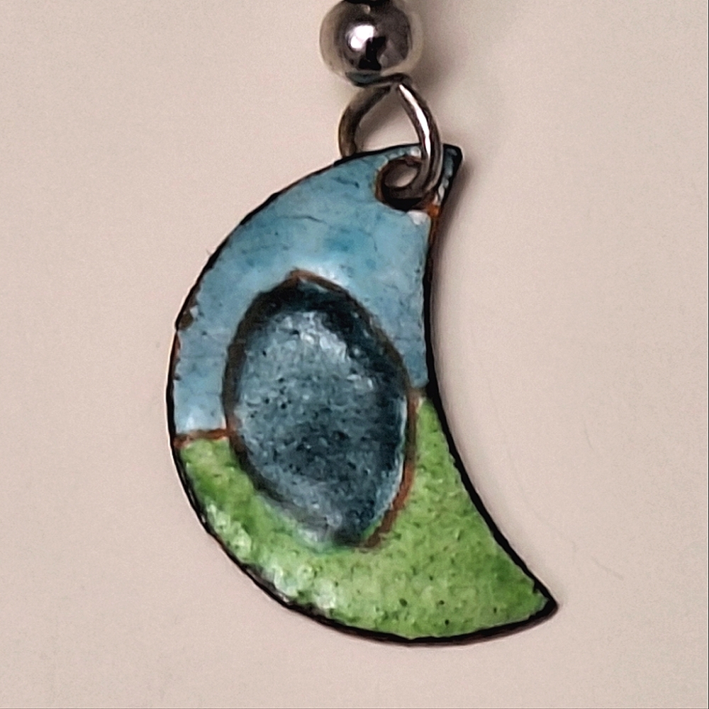 Funky, Dangle | Moon Earrings - Picture 3 of 6